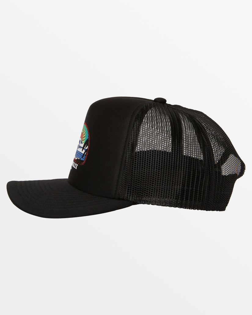 Hawaii Blazing Sun Trucker Hat - Black