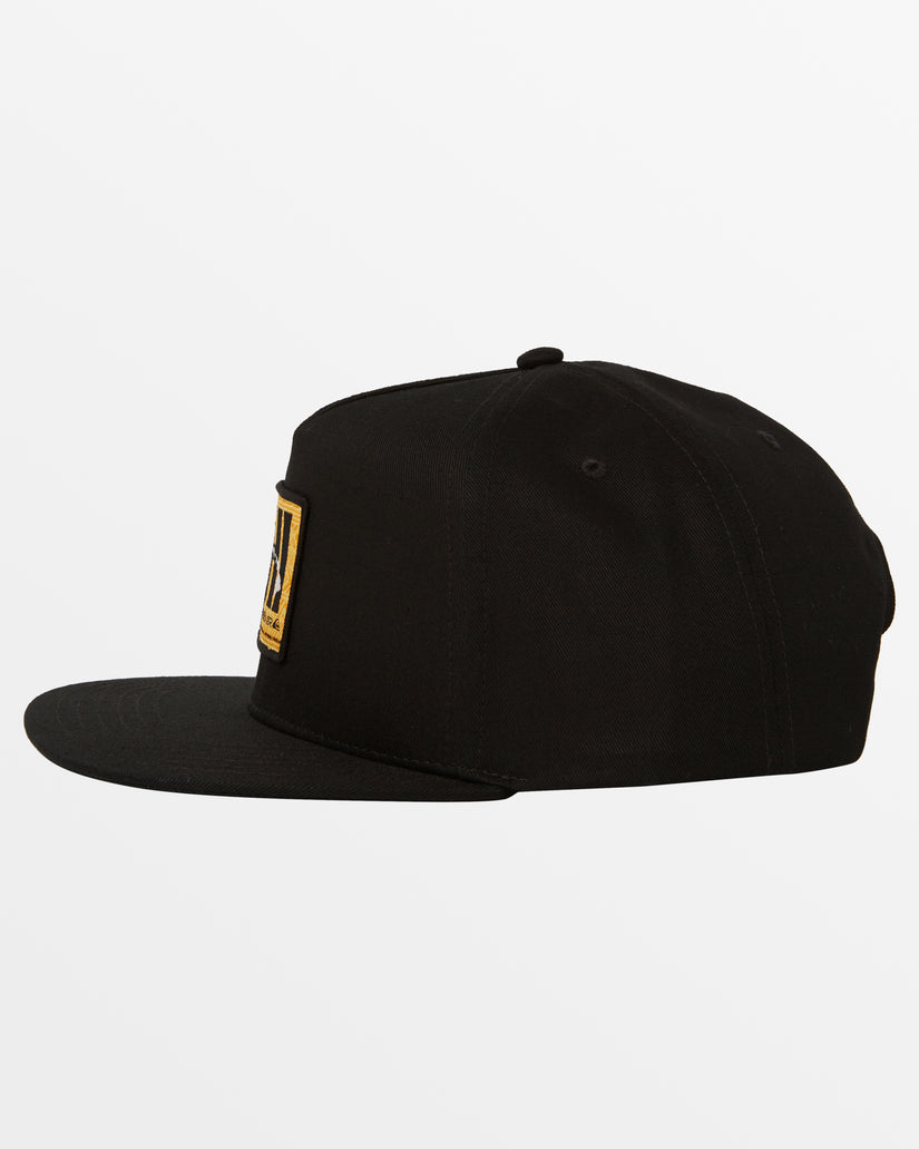 Hawaii Tapa Plains Snapback Hat - Black