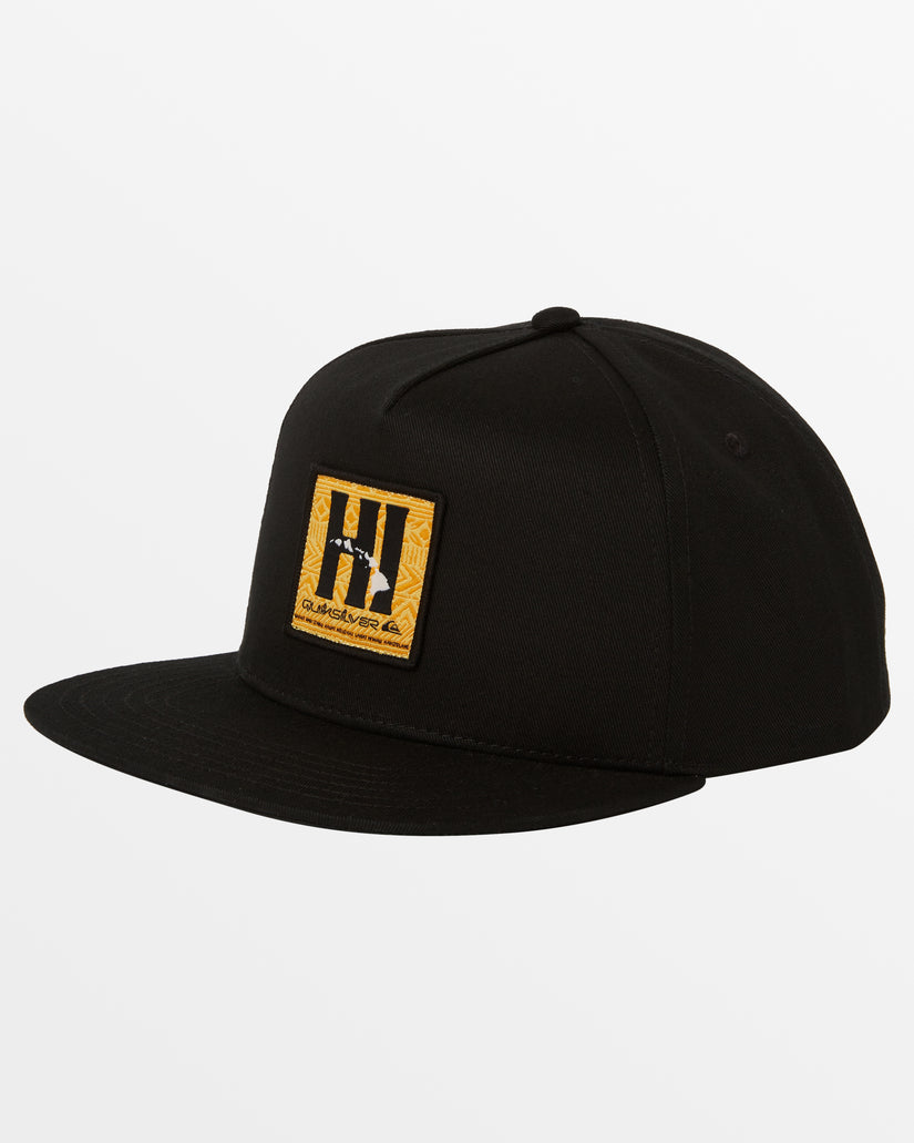 Hawaii Tapa Plains Snapback Hat - Black