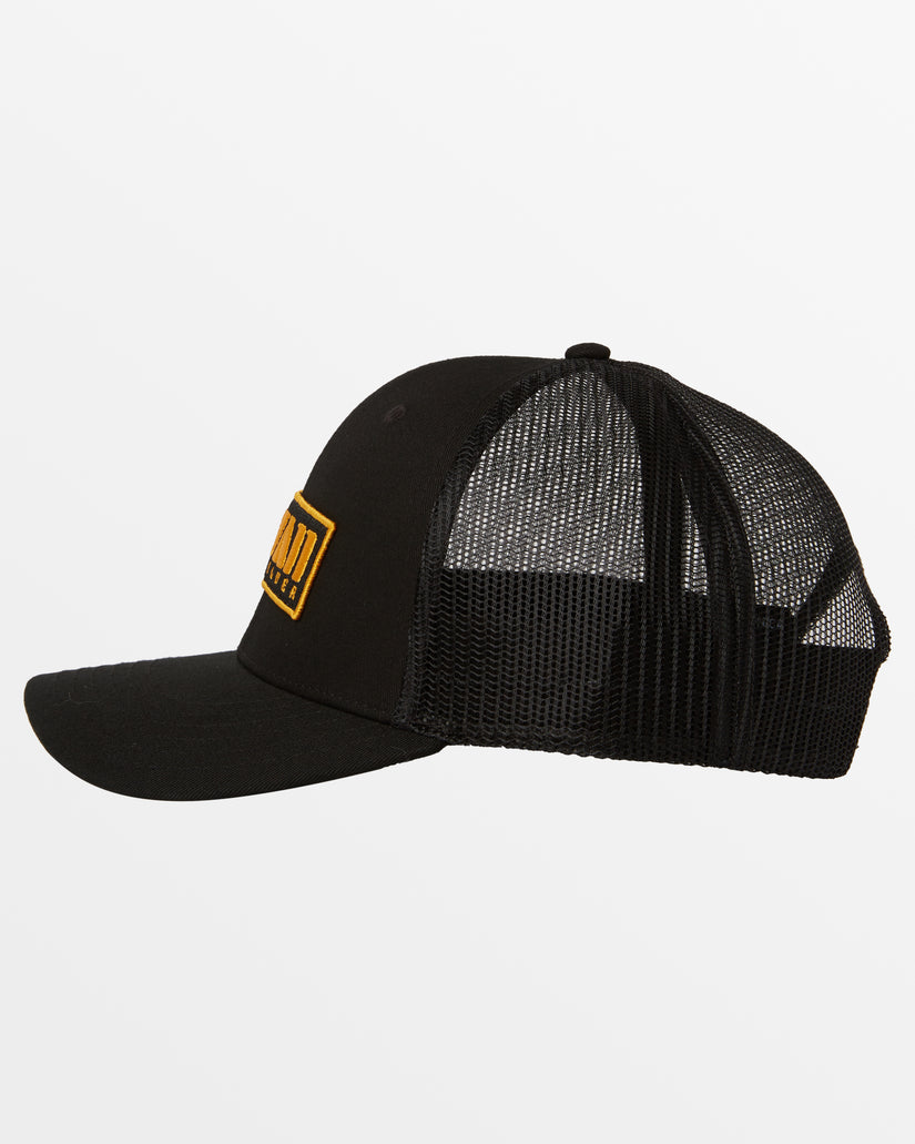 Hawaii Seal Patch Trucker Hat - Black