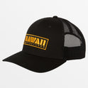 Hawaii Seal Patch Trucker Hat - Black