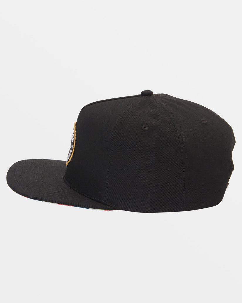 Shark Dive Snapback Hat - Black