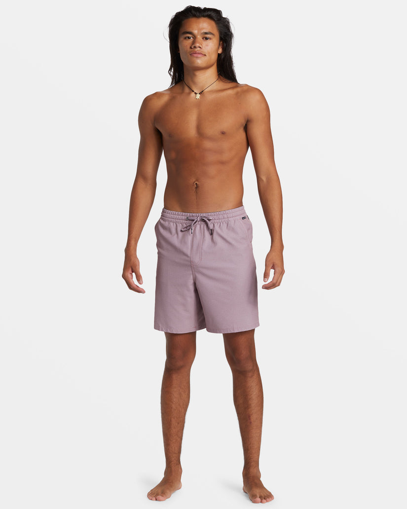 Taxer Heather Amphibian 18" Hybrid Shorts - Grape Shake