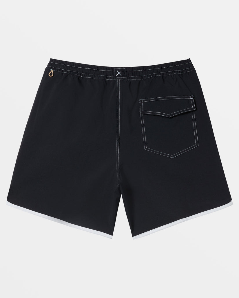 Original Scallop 17" Swim Trunks - Black