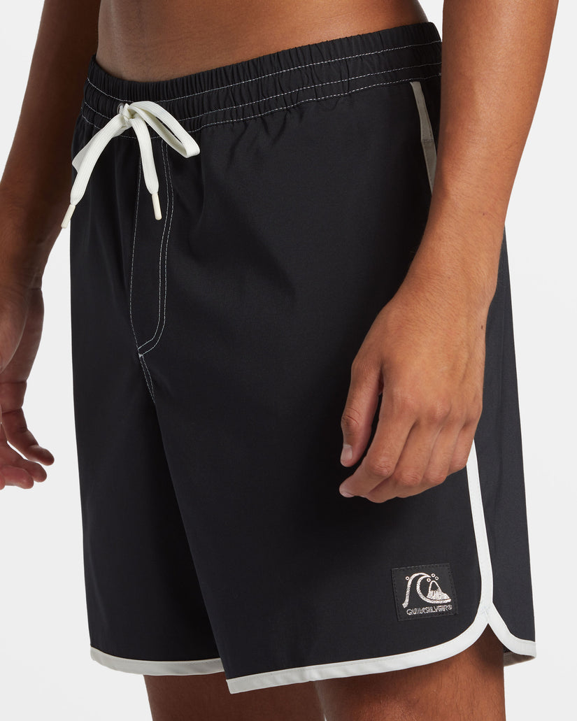 Original Scallop 17" Swim Trunks - Black