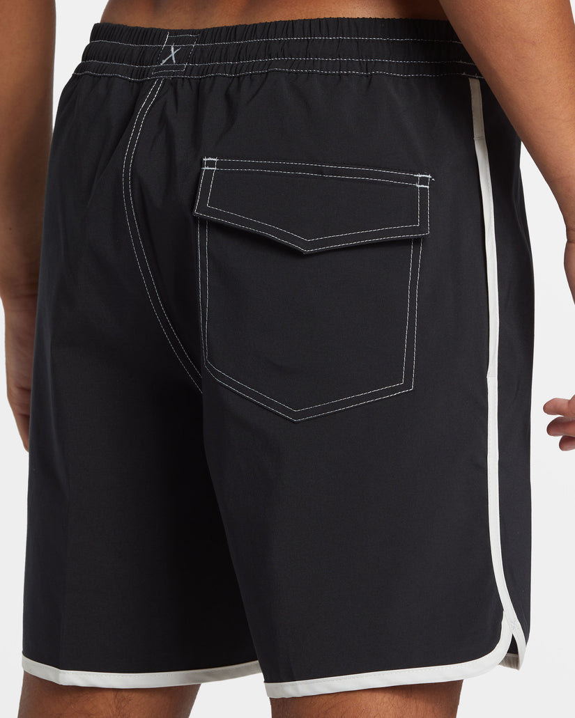 Original Scallop 17" Swim Trunks - Black