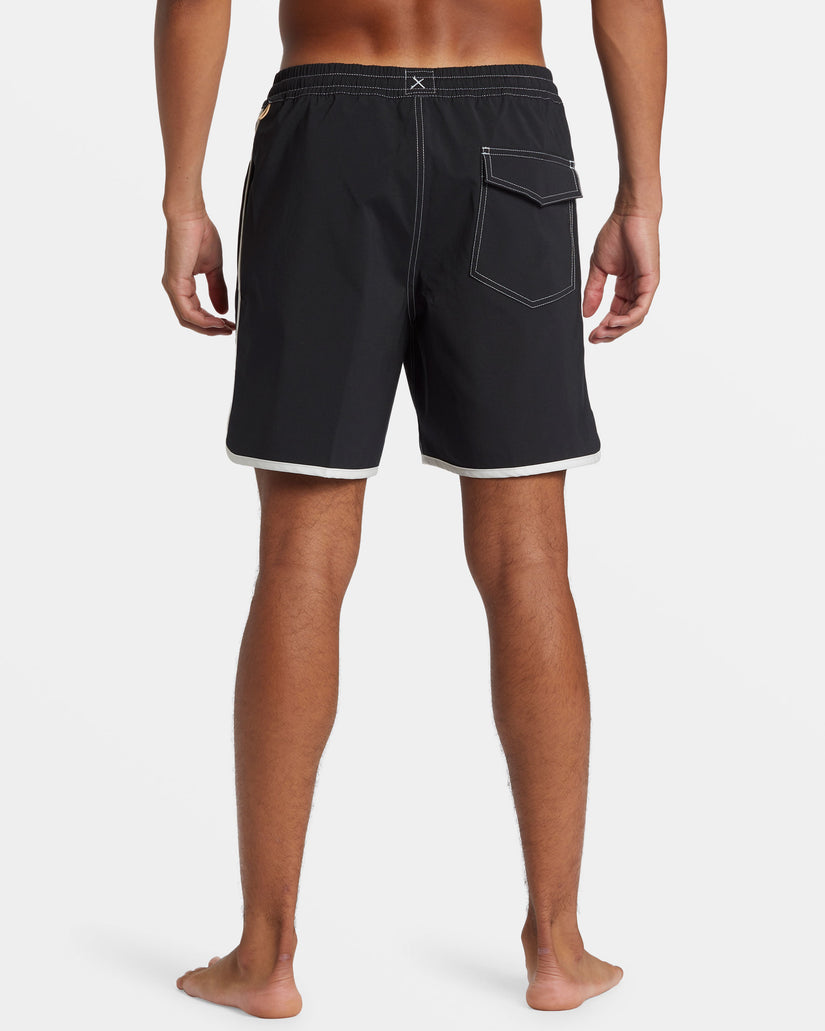 Original Scallop 17" Swim Trunks - Black