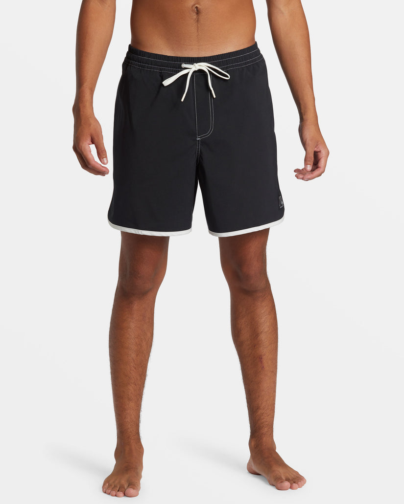 Original Scallop 17" Swim Trunks - Black