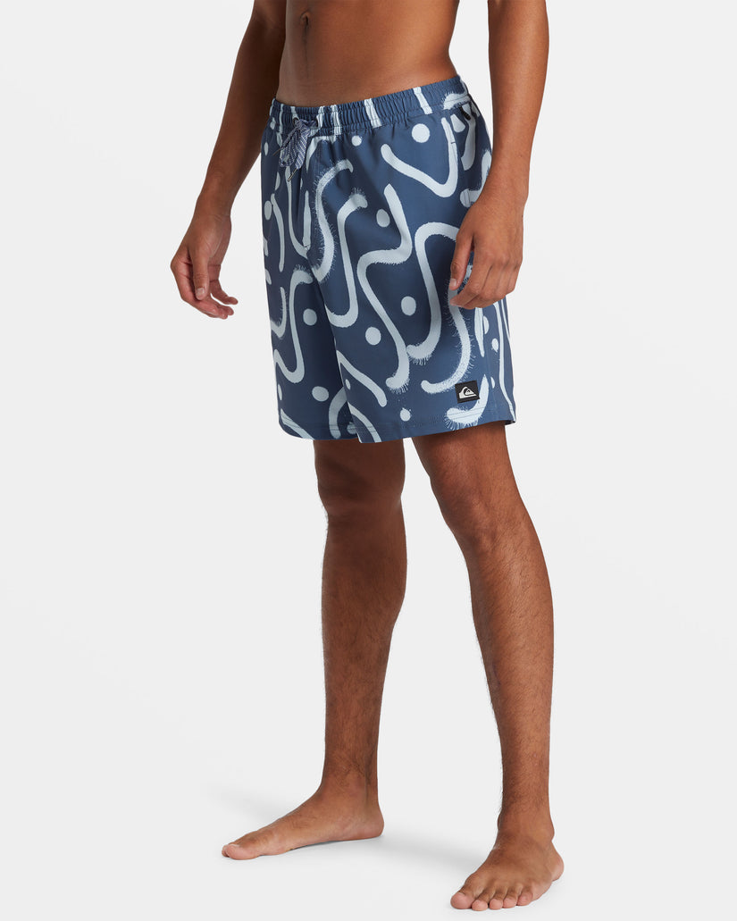 Surfsilk Mix 17" Swim Trunks - Vintage Indigo