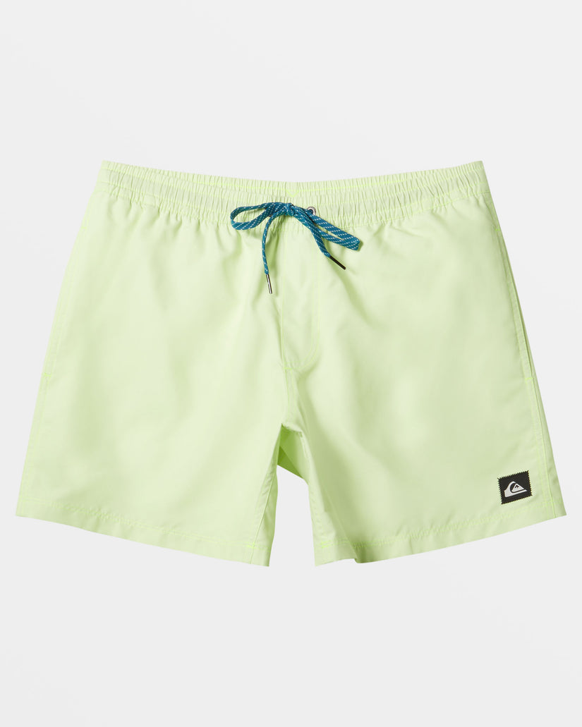 Everyday Solid 15" Swim Trunks - Shadow Lime