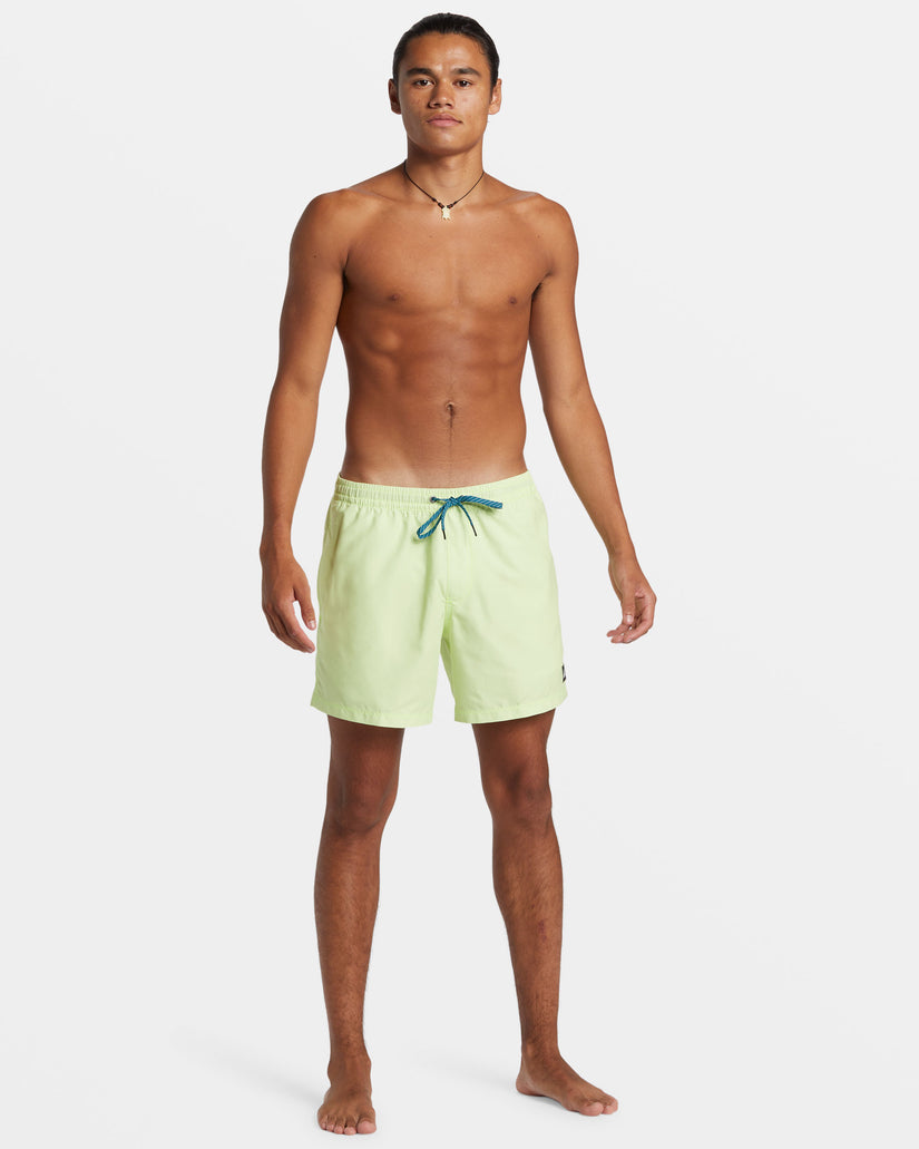 Everyday Solid 15" Swim Trunks - Shadow Lime