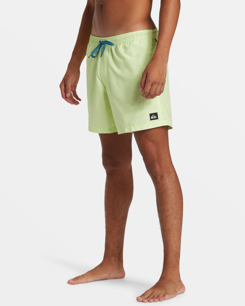 Everyday Solid 15" Swim Trunks - Shadow Lime