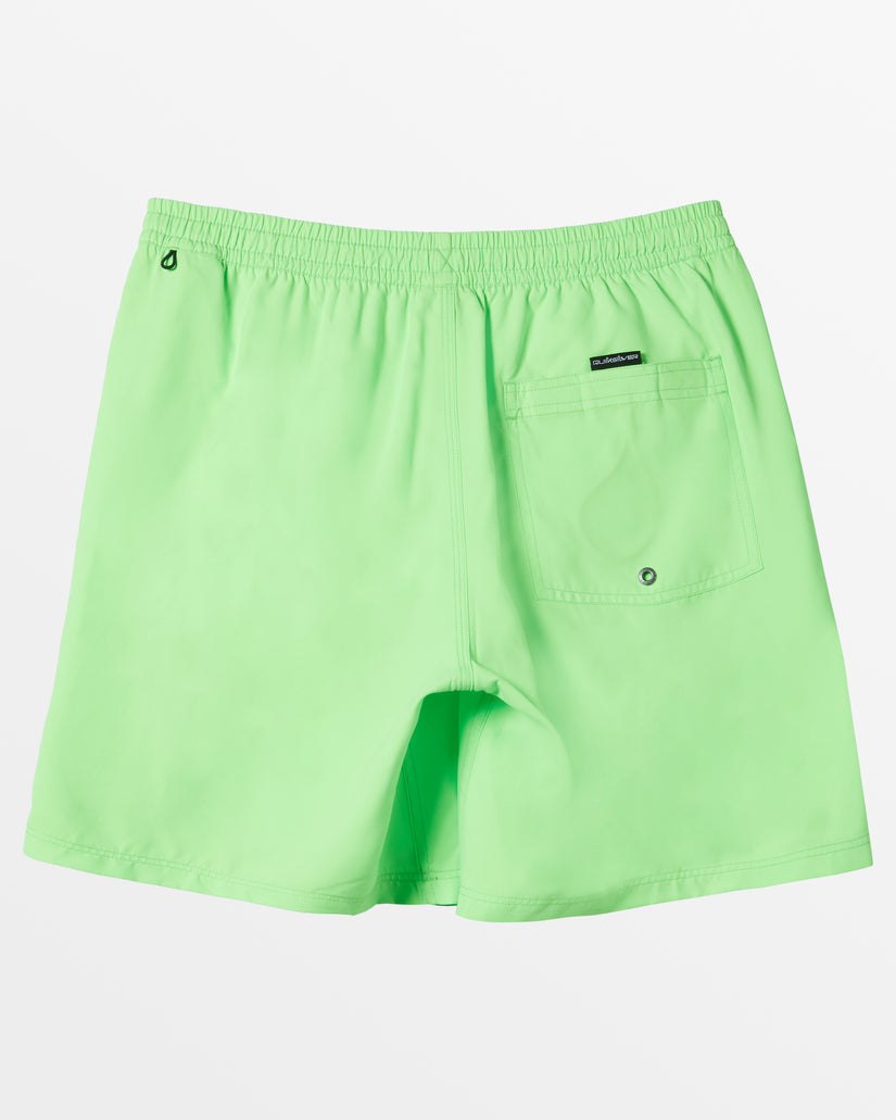 Everyday Solid 15" Swim Trunks - Green Gecko