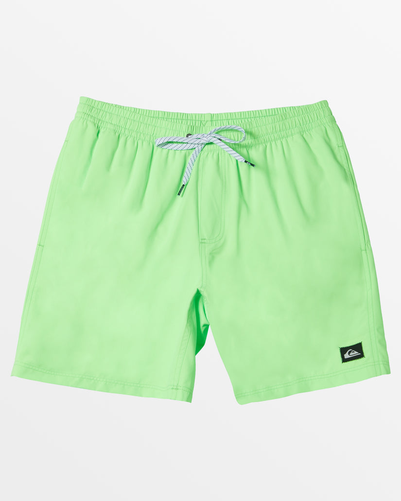 Everyday Solid 15" Swim Trunks - Green Gecko