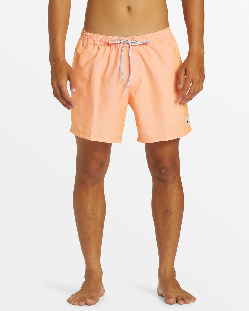 Everyday Solid 15" Swim Trunks - Papaya Punch