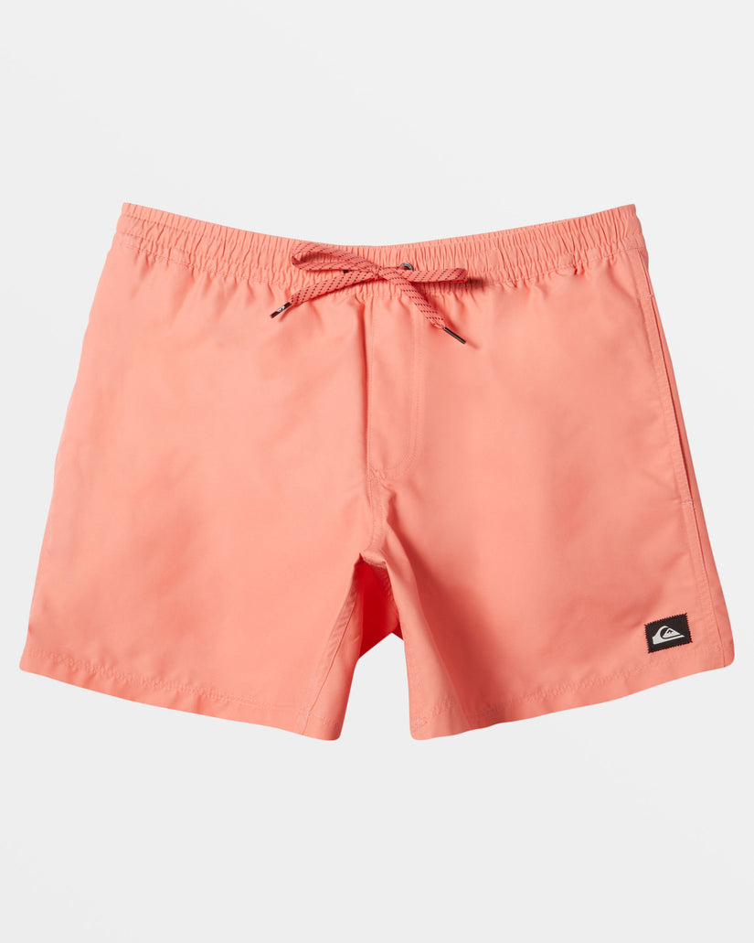 Everyday Solid 15" Swim Trunks - Living Coral