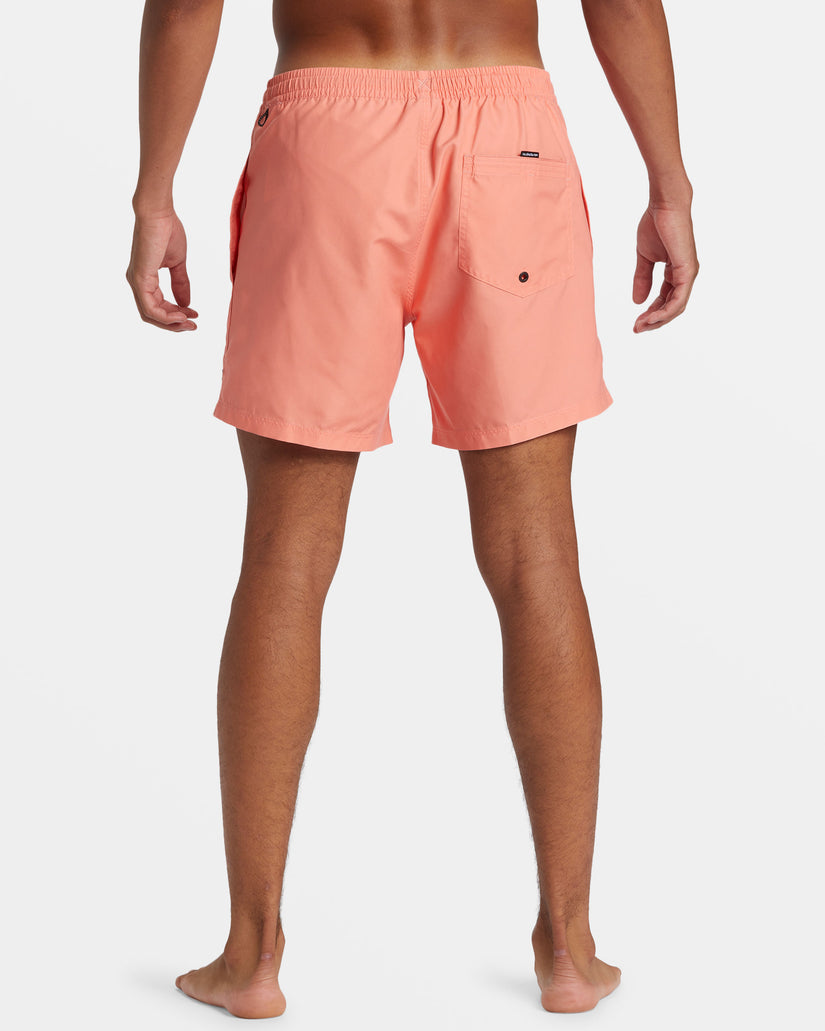 Everyday Solid 15" Swim Trunks - Living Coral