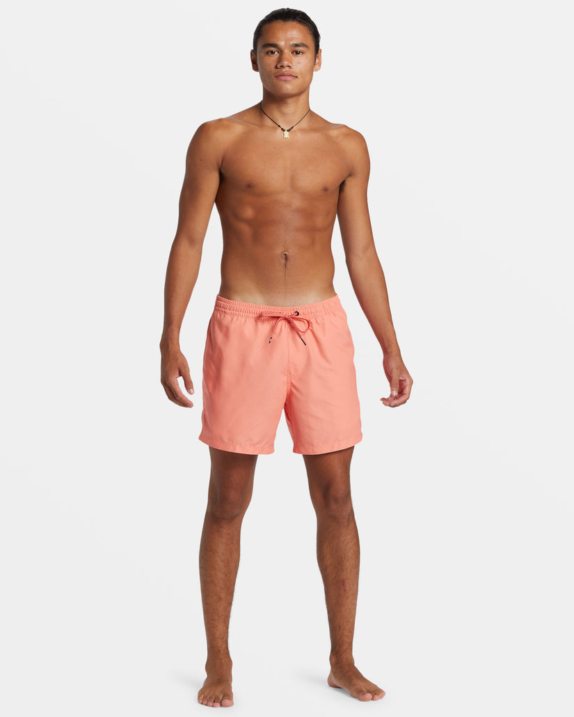 Everyday Solid 15" Swim Trunks - Living Coral