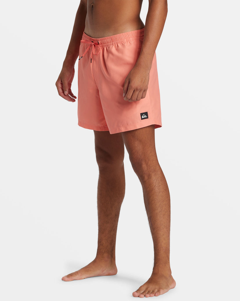 Everyday Solid 15" Swim Trunks - Living Coral