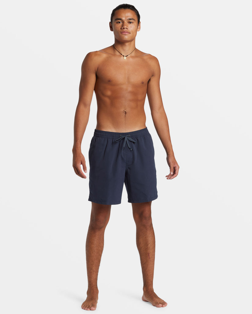 Everyday Solid 17" Swim Trunks - Dark Navy