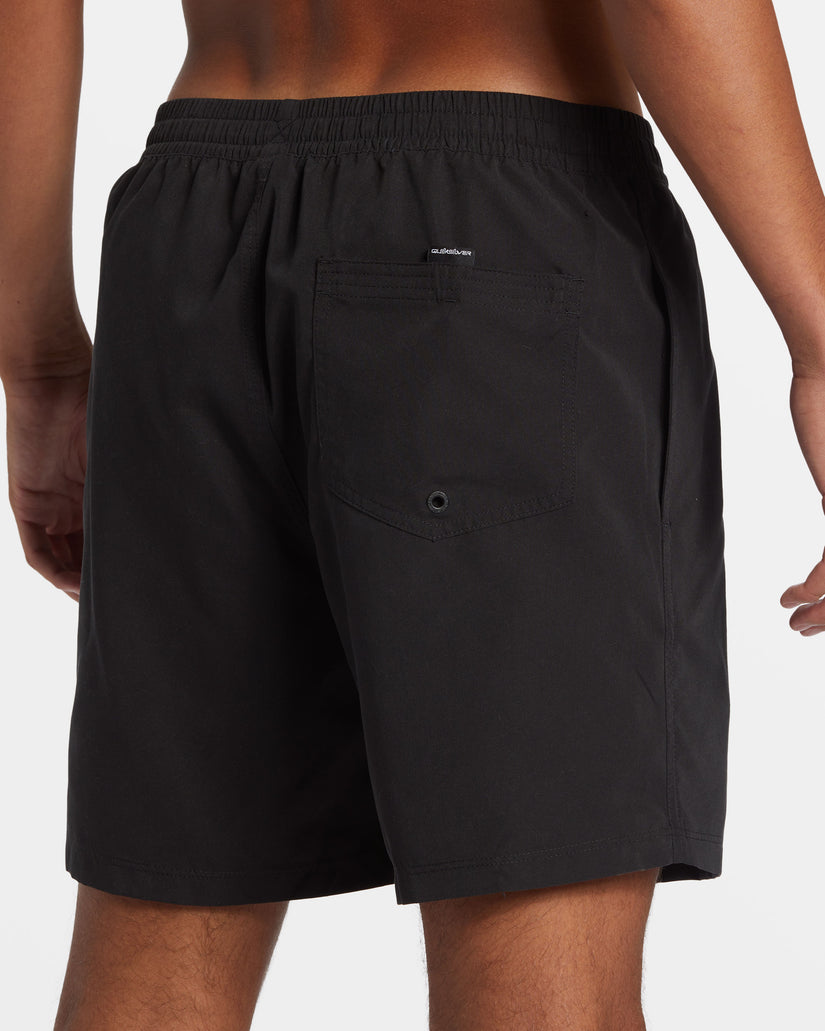 Everyday Solid 17" Swim Trunks - Black