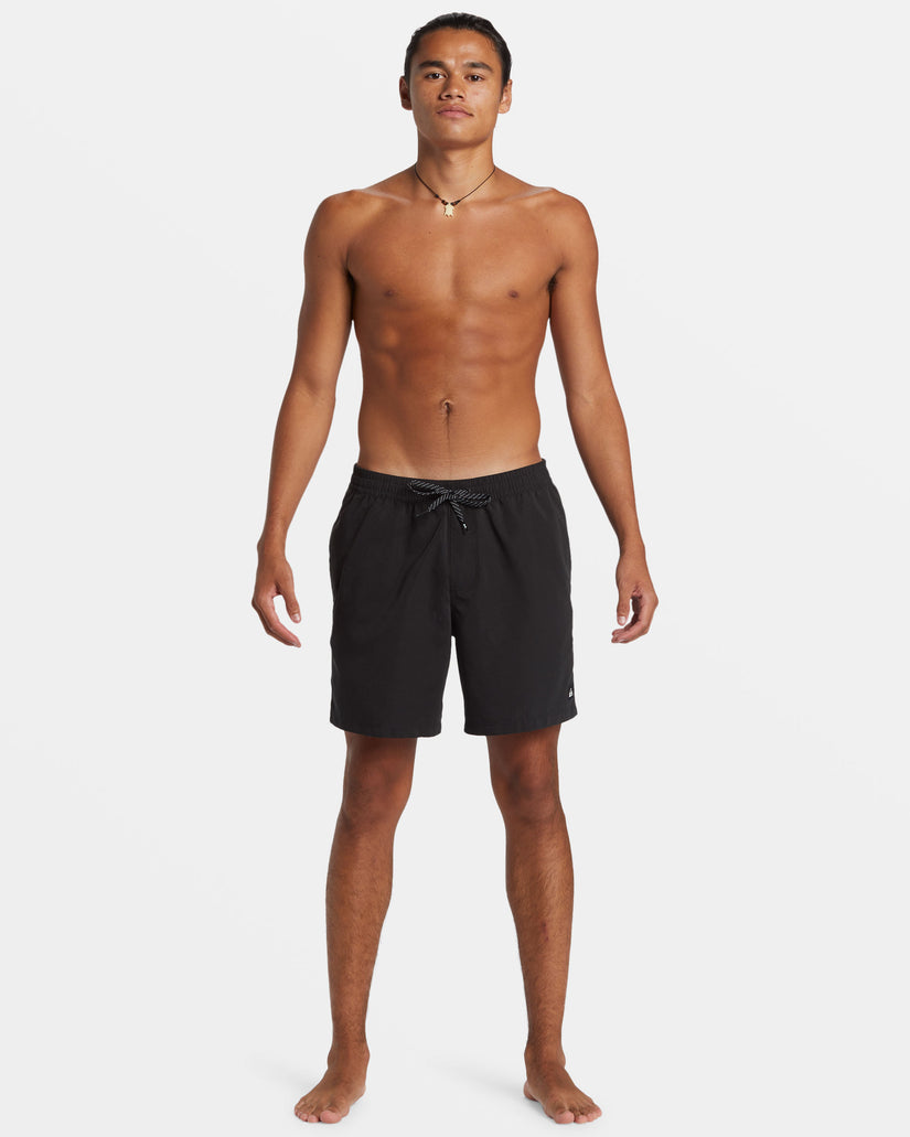 Everyday Solid 17" Swim Trunks - Black