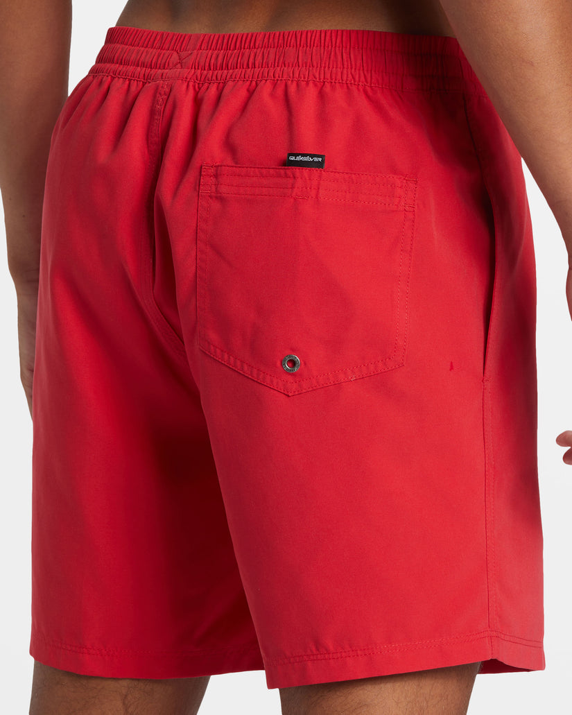 Everyday Solid 17" Swim Trunks - High Risk Red