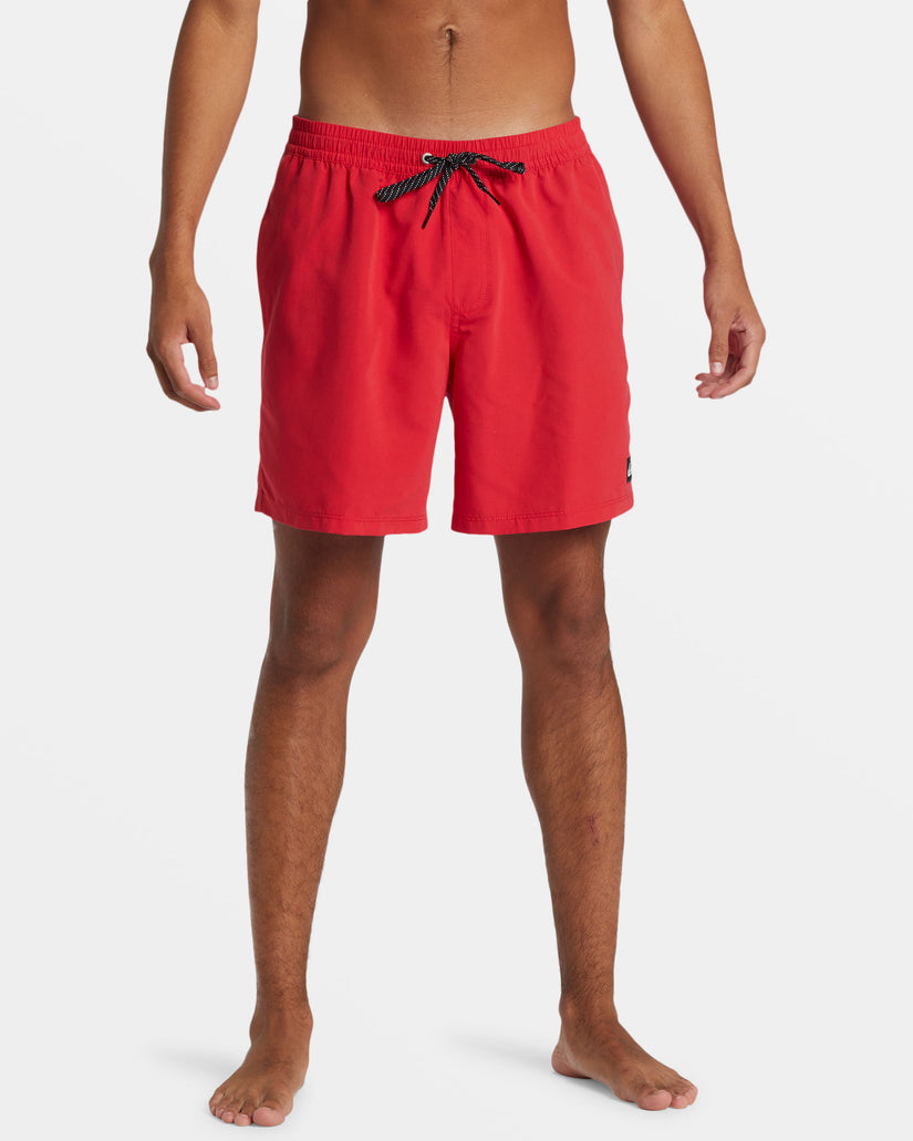 Everyday Solid 17" Swim Trunks - High Risk Red