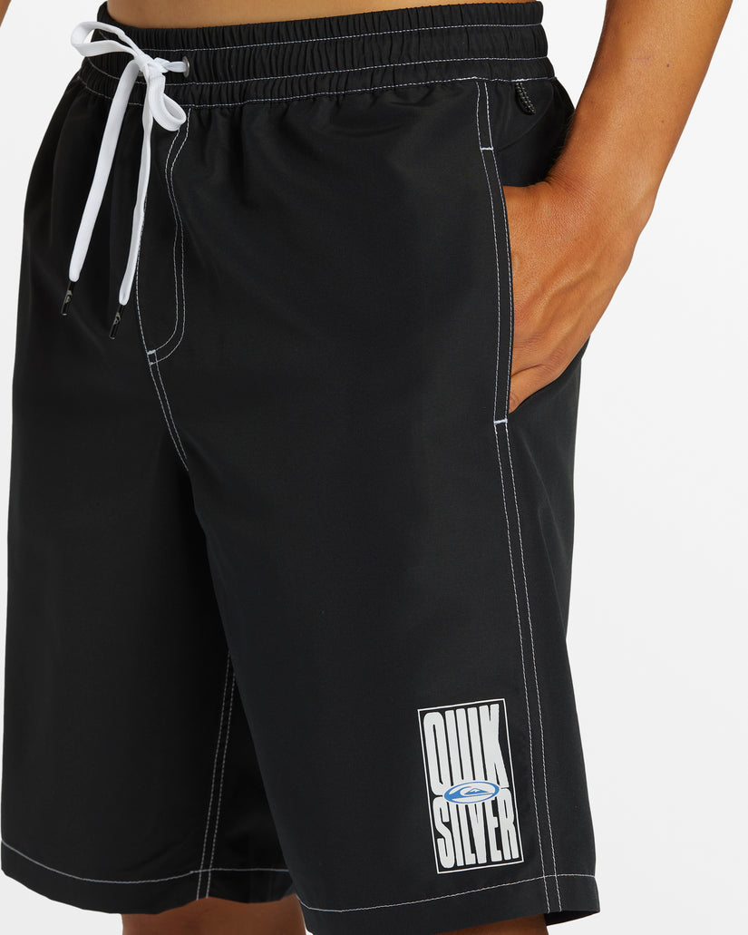 Saturn Elastic 20'' Waist Trunks - Black