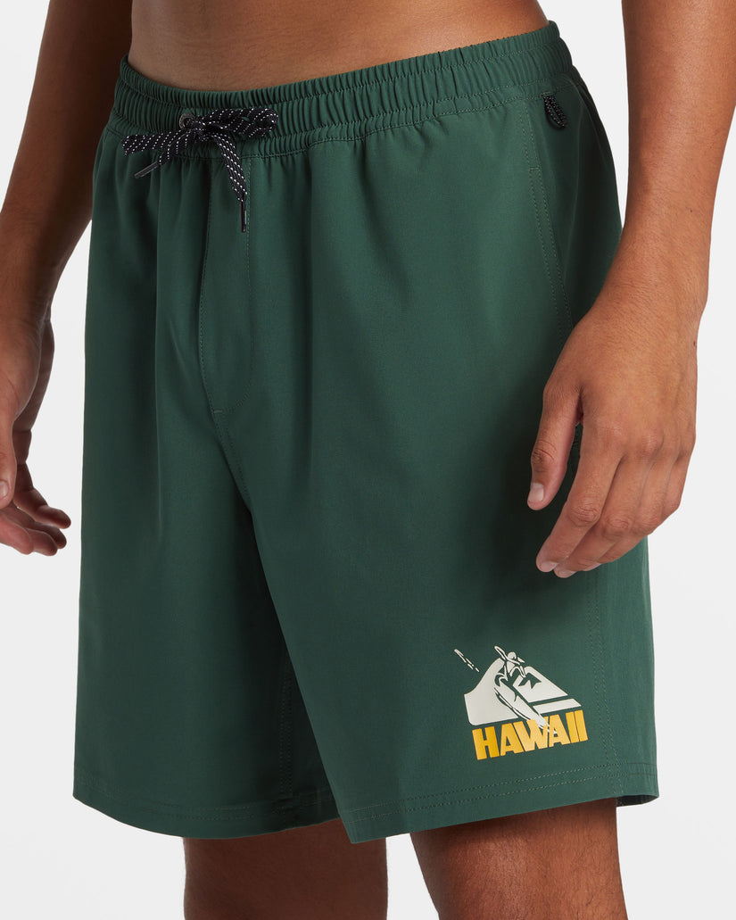 Hawaii 17" Swim Trunks - Forest