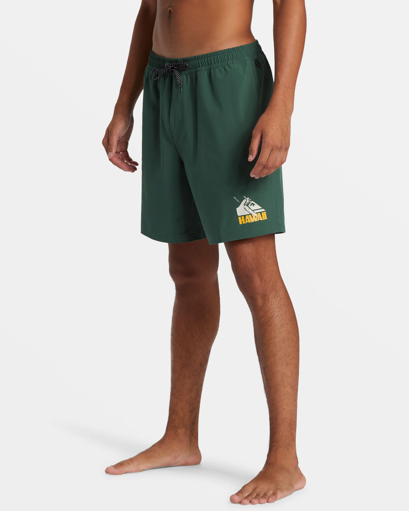 Hawaii 17" Swim Trunks - Forest