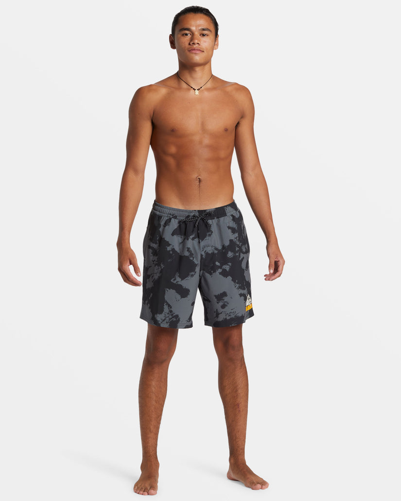 Hawaii 17" Swim Trunks - Black