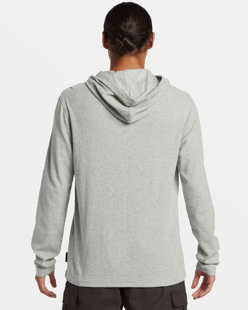 Drills Long Sleeve Thermal Hoodie - Grey Heather