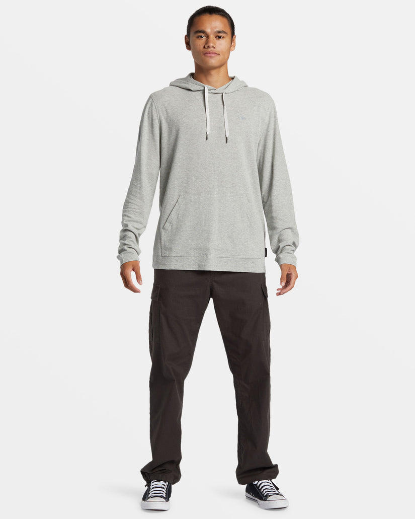 Drills Long Sleeve Thermal Hoodie - Grey Heather