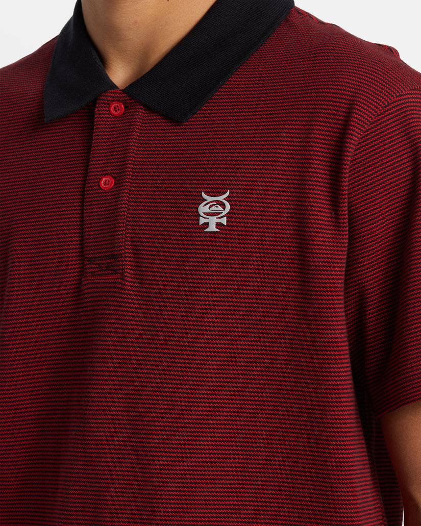 Mercury Short Sleeve Polo Shirt - Mercury Polo Salsa