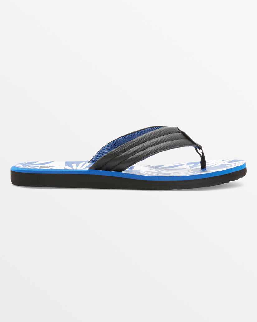 Carver Print Sandals - Black/Blue/White