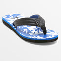 Carver Print Sandals - Black/Blue/White