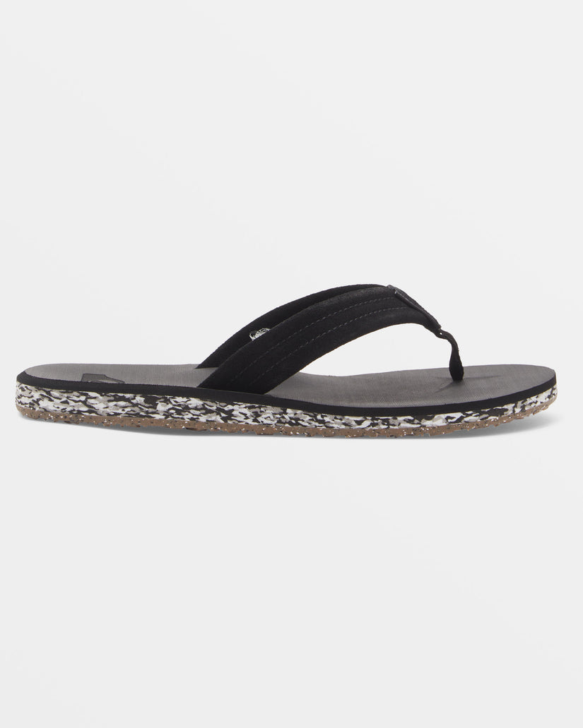 Carver Suede Recycled Sandals - Black 1