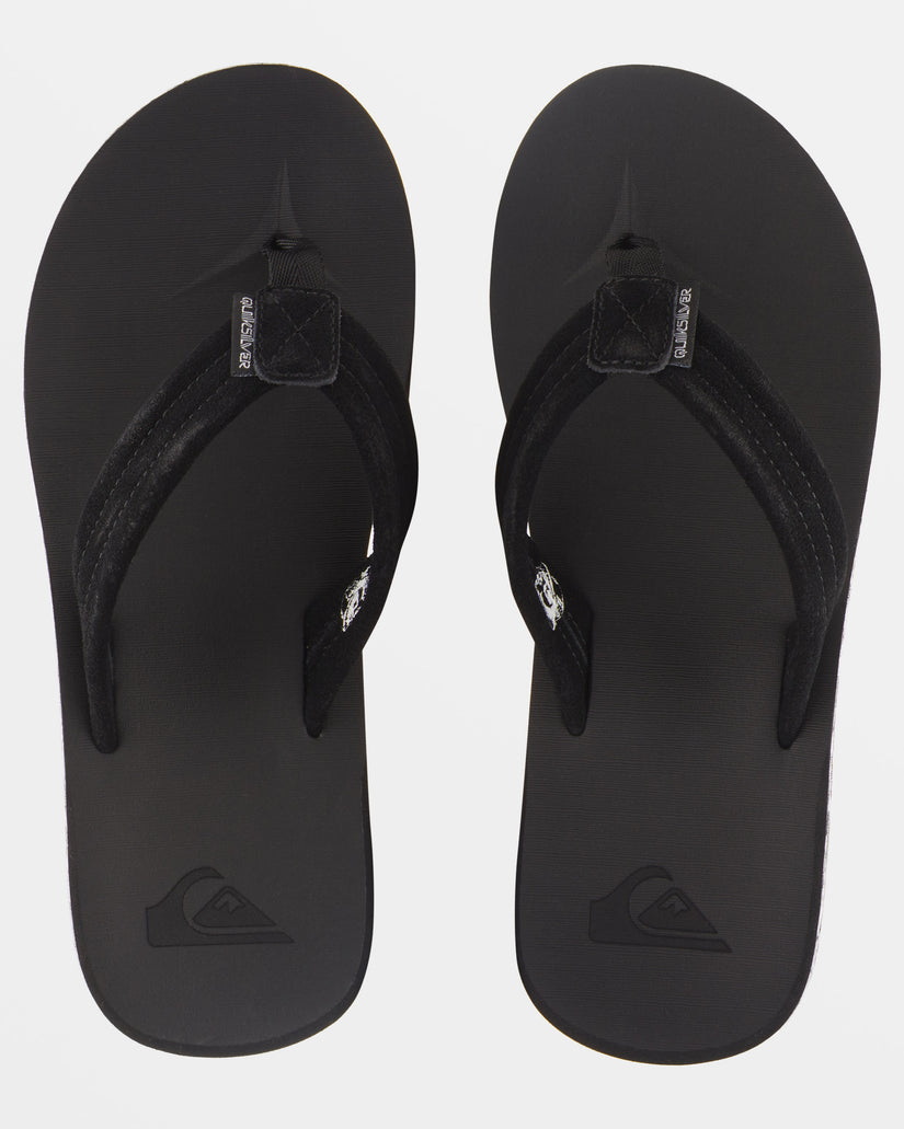 Carver Suede Recycled Sandals - Black 1