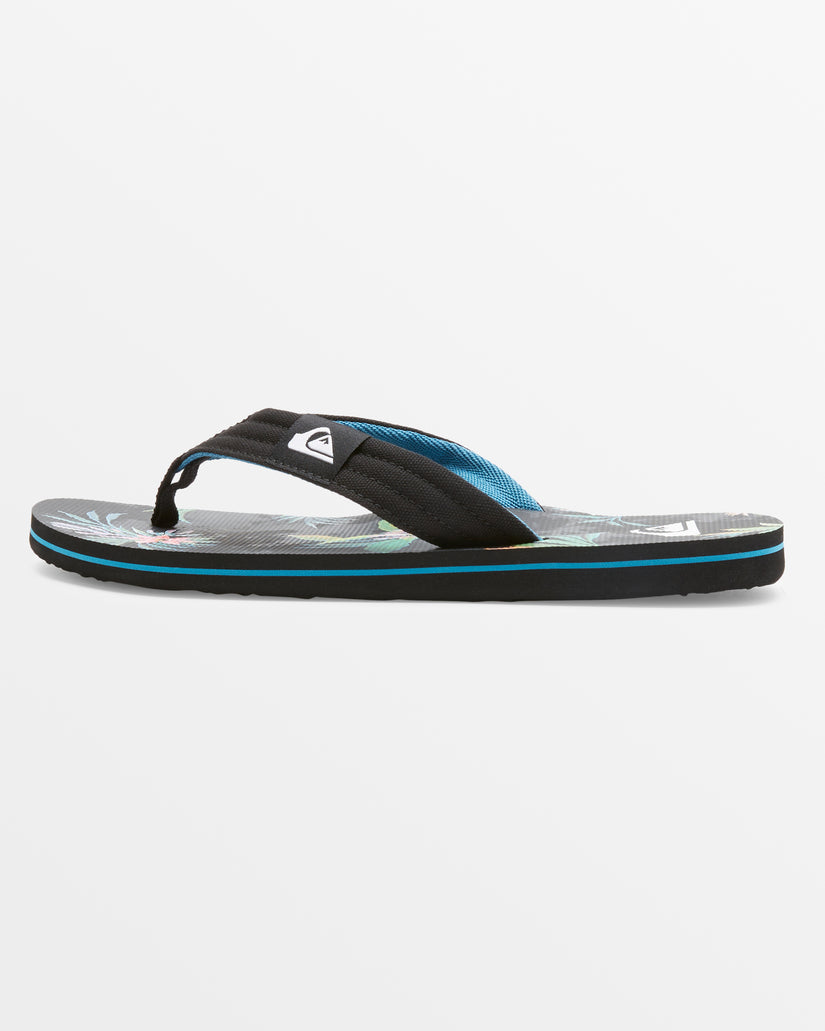 Molokai Layback Sandals - Black/Blue/Green