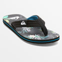 Molokai Layback Sandals - Black/Blue/Green