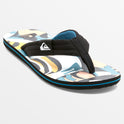 Molokai Layback Sandals - White/Black/Blue