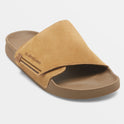 Rivi Suede Slide Sandals - Tan 1