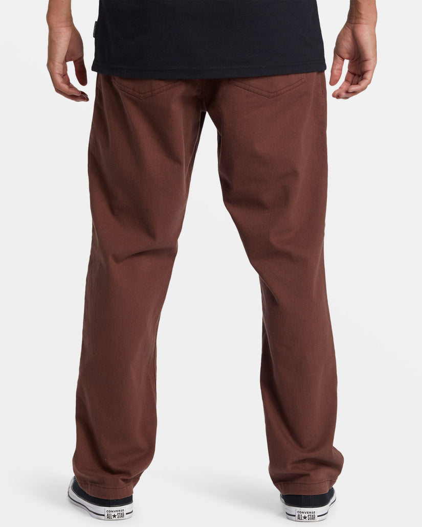 DNA Beach Elastic Waist Pants - Brown Stone