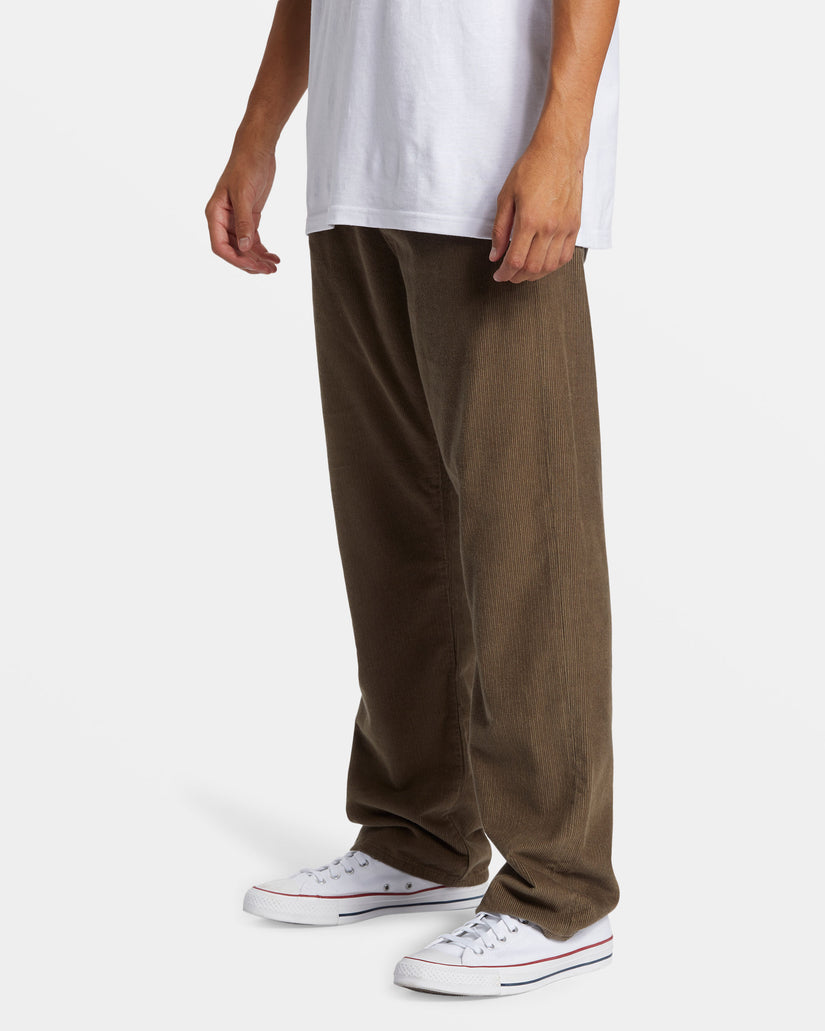 Landers Corduroy Straight Fit Pants - Canteen