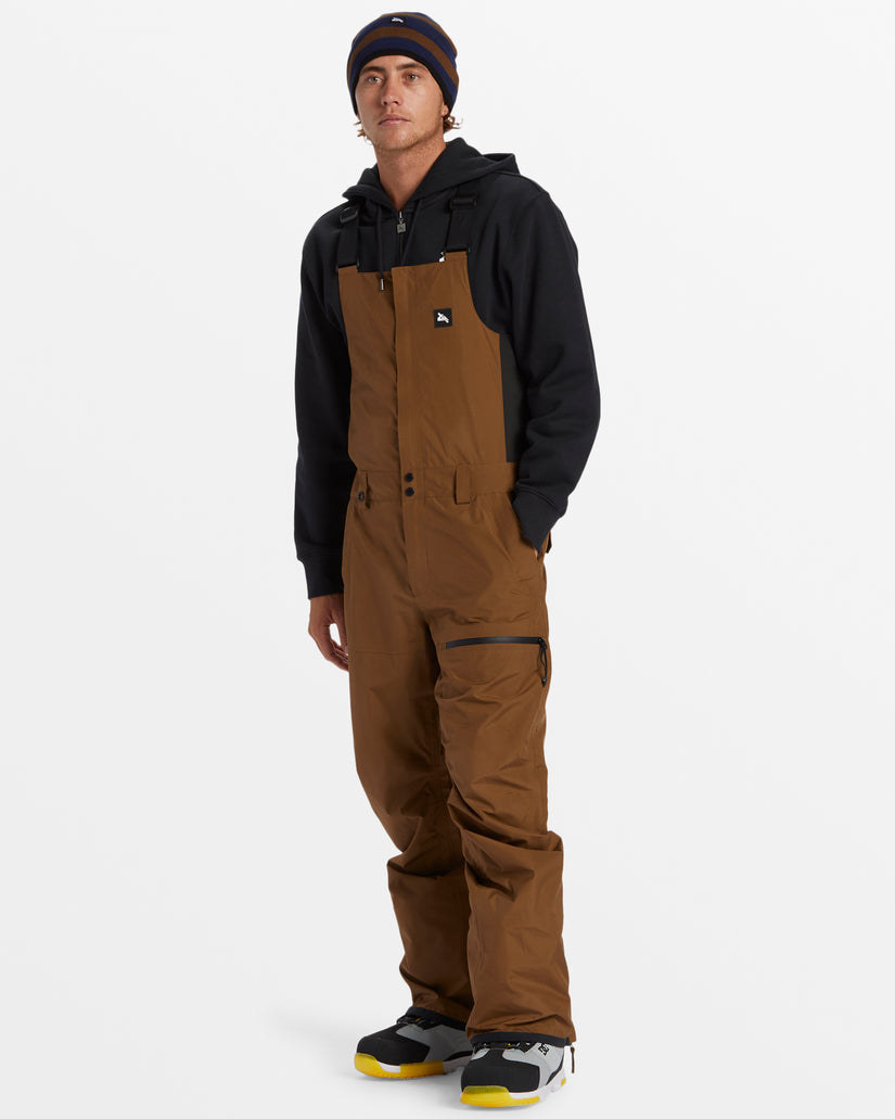 Snyc Technical Snow Bib Pants - Sepia