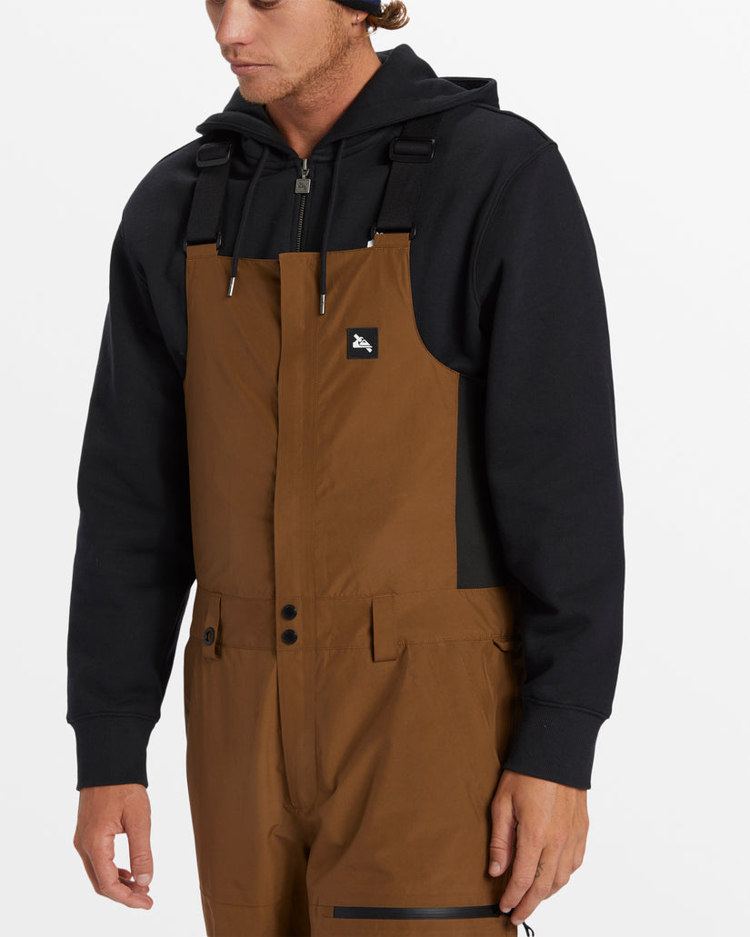 Snyc Technical Snow Bib Pants - Sepia