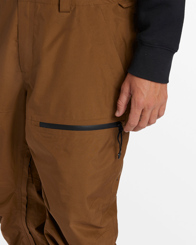 Snyc Technical Snow Bib Pants - Sepia