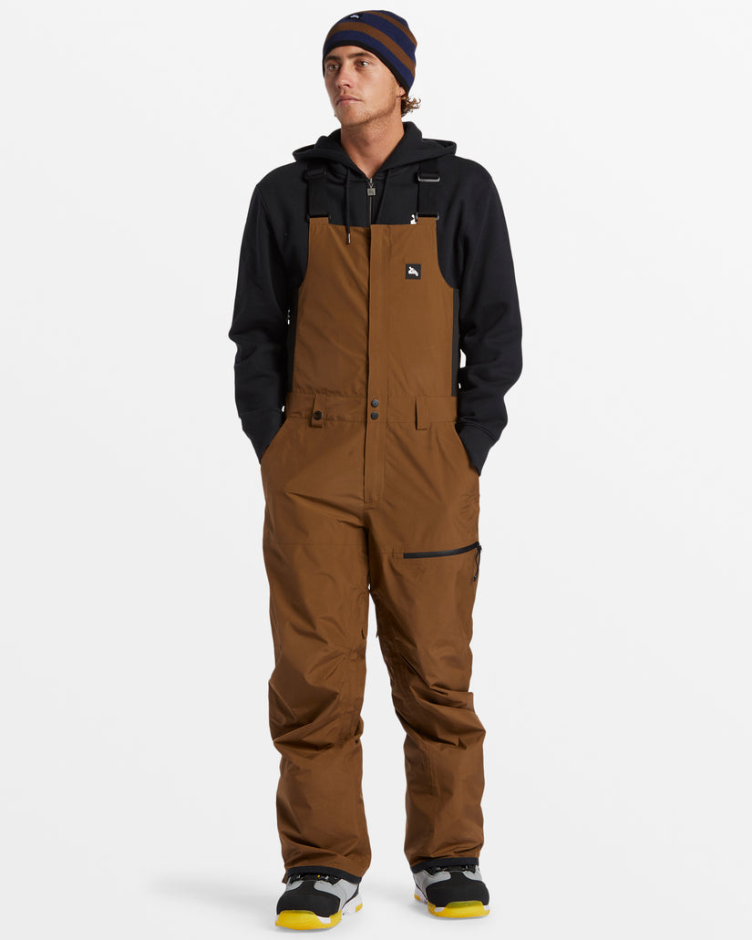 Snyc Technical Snow Bib Pants - Sepia