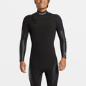 2/2mm Mercury Chest Zip Long Sleeve Springsuit - Black